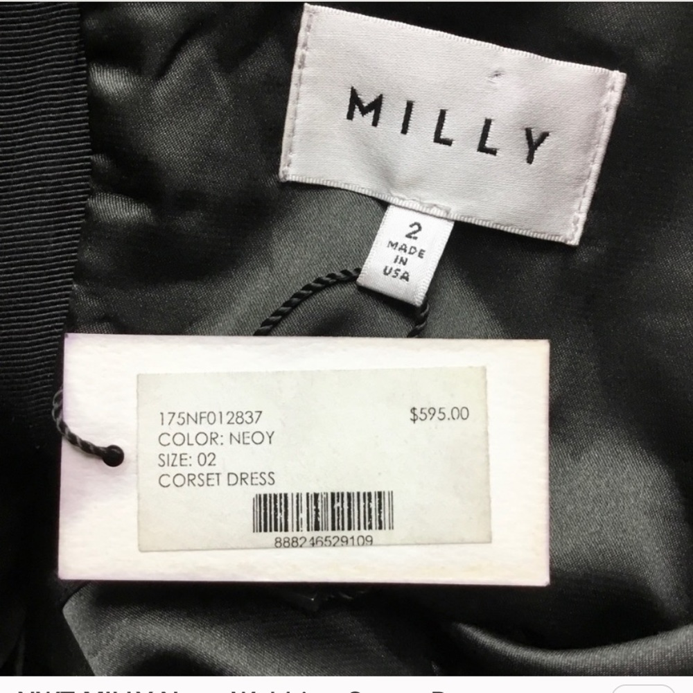 Milly corse dress with webbing